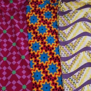 3 pairs NwoT TC Lularoe leggings